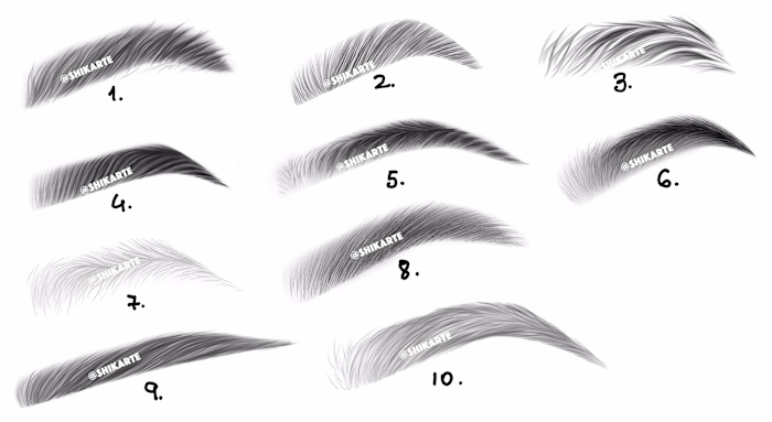 Digitally Created Eyebrows