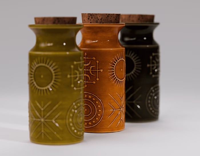 Ceramic Bottles – Product Render Study