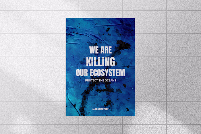 Protect the oceans x Greenpeace (Poster's Design)