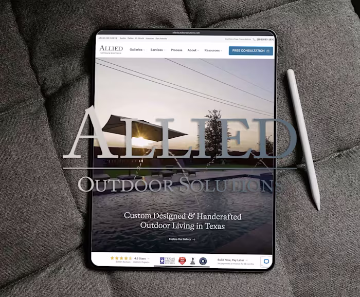 Allied Outdoor Solutions - WordPress Web Design and Development