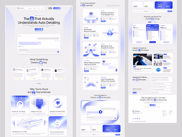ChipOne.ai Landing Page Redesign