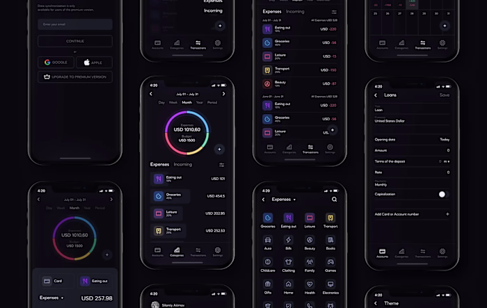 Money Manager [Mobile app IOS, Android]