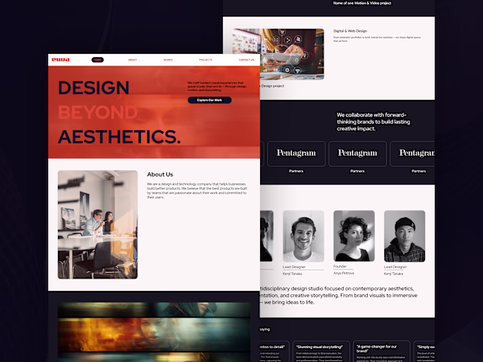Digital Agency Website Design