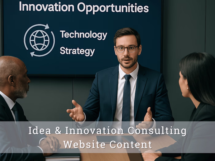 Strategic Website Copy for a Global Innovation Consultancy