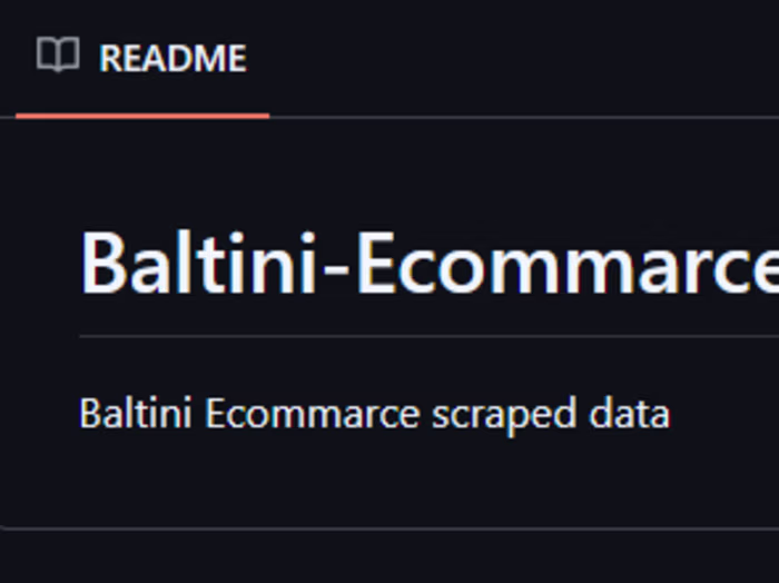 Baltini-Ecommarce-scraped-data