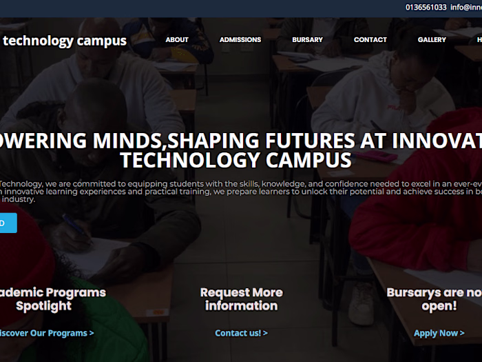 Innovation technology WordPress website