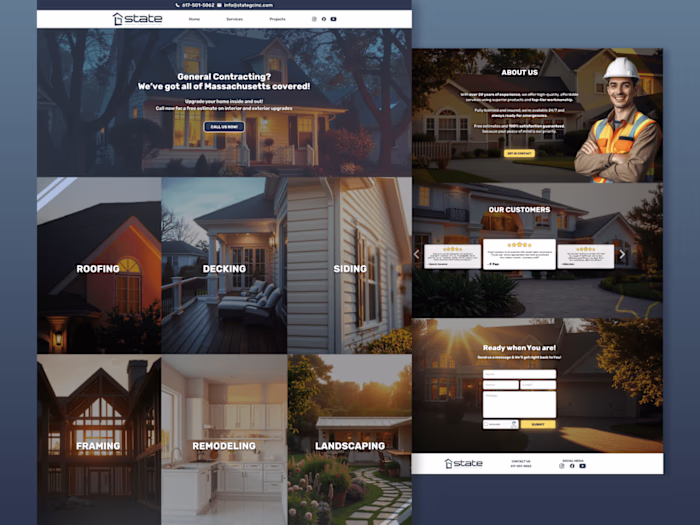 State General Contractors - Website & Branding