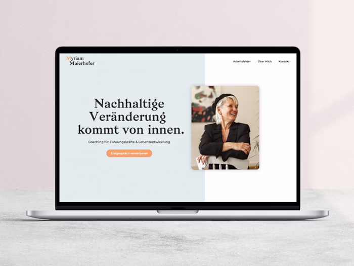 Conscious Branding and Webflow Website for Leadership Coach