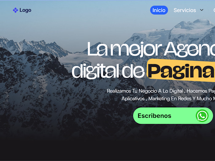  Landing page online website agency, FRAMER