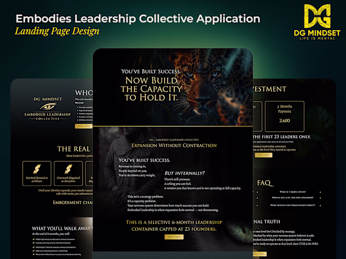 Kajabi Application Landing Page Design