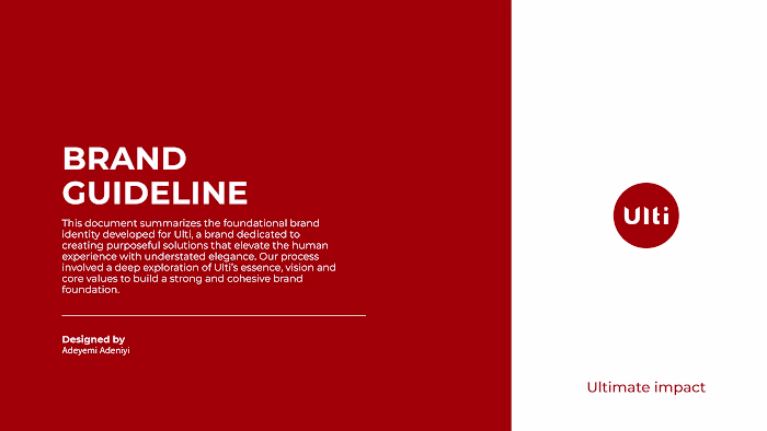 Ulti — Purposeful Brand Identity Design