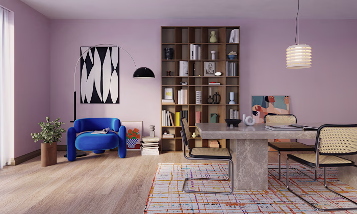 Blue Chair Room Design & Visualisation