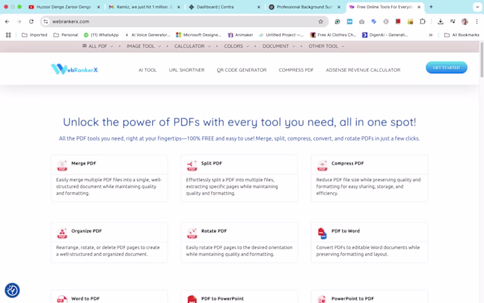 WebRankerX – SEO Tool Website Development & Branding