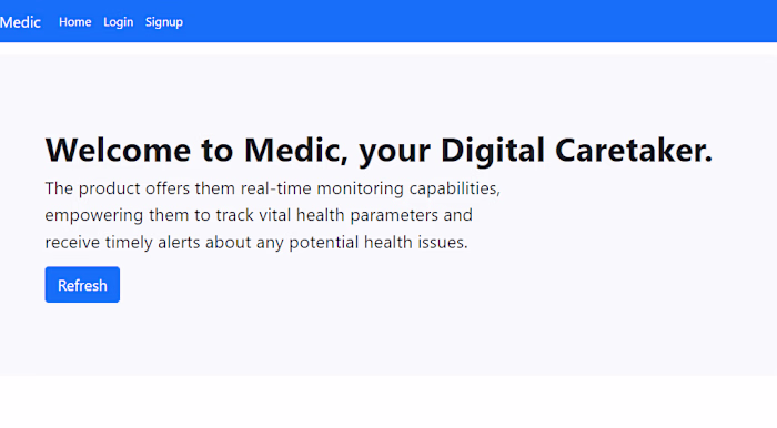 Python/Django Web Application - Medic