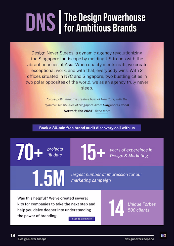 Design Never Sleeps - Document designs