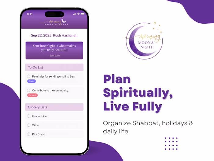 Spiritual Calendar and Lifestyle Planner App Development