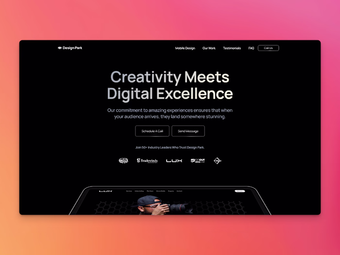 "Design Park" - Webflow Design