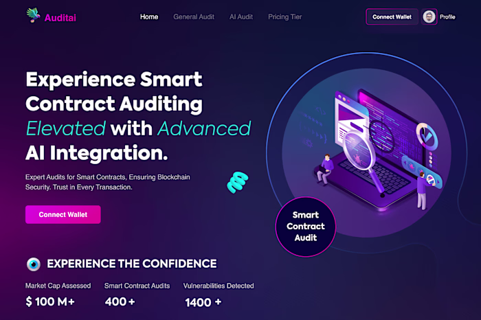 Audit Ai: An AI driven web app that audits smart contracts