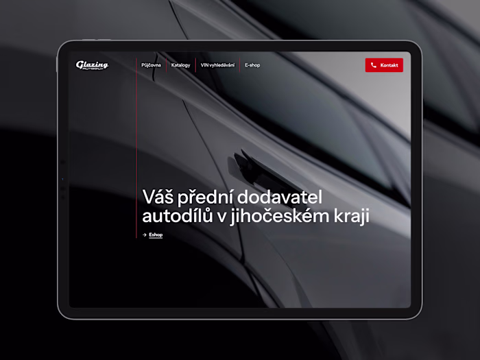 Framer design & development for Glazing Autodíly