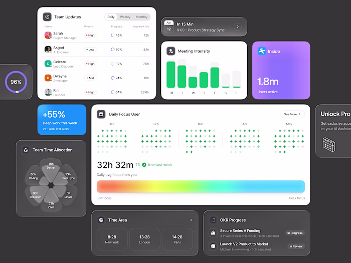 AI Calendar Widgets Design 🔥