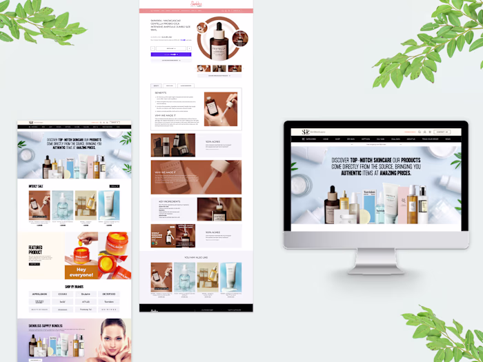 Skin Bliss Supply Shopify E-commerce Store Development