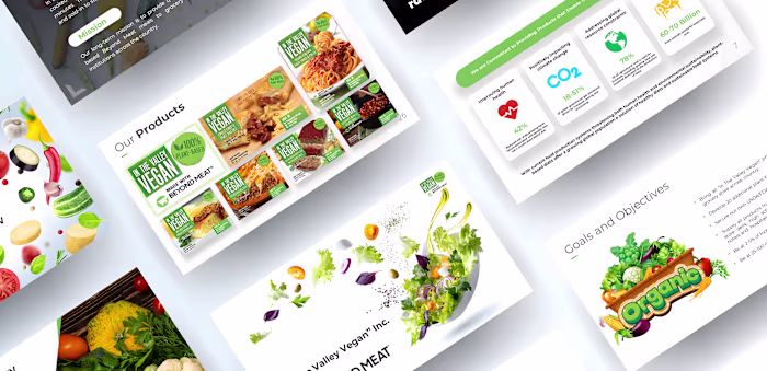 Organic & Plant-Based Food Investor Pitch Deck Design