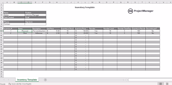 Excel Data Entry work