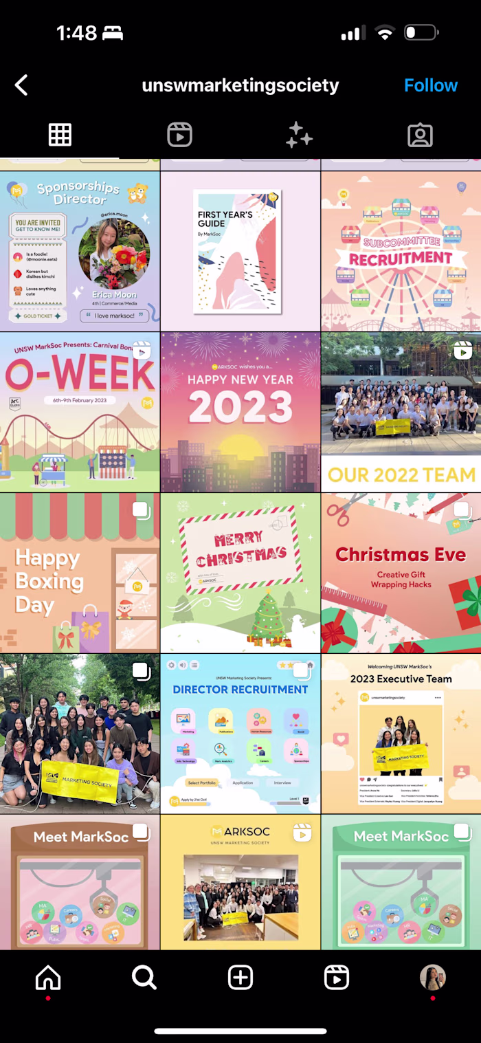 UNSW Marksoc | Social Media Management