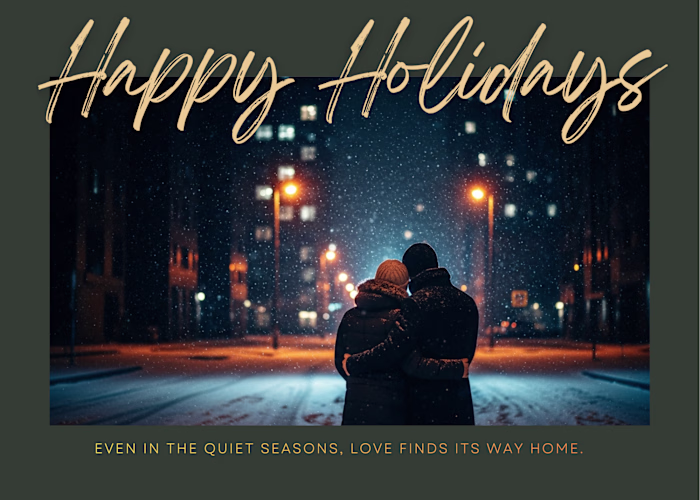 “Winter’s Embrace” captures a quiet