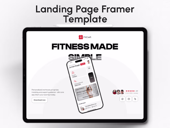 Plex – Mobile App Showcase Template