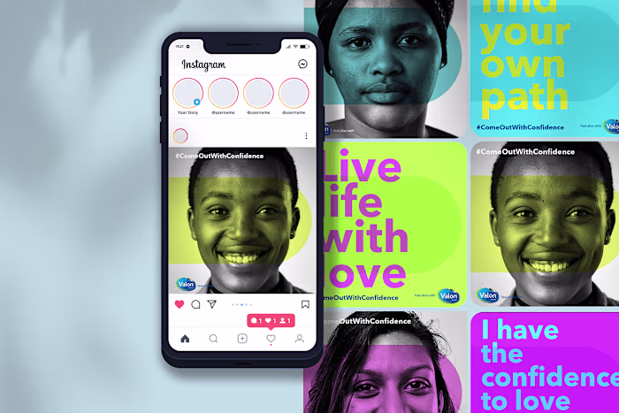 Valon- “Come out with confidence” Digital Campaign.