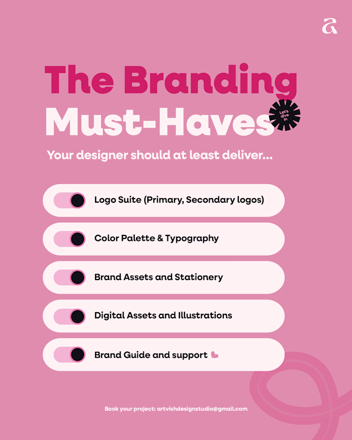 Hot take: your designer should at least give you the basics....
