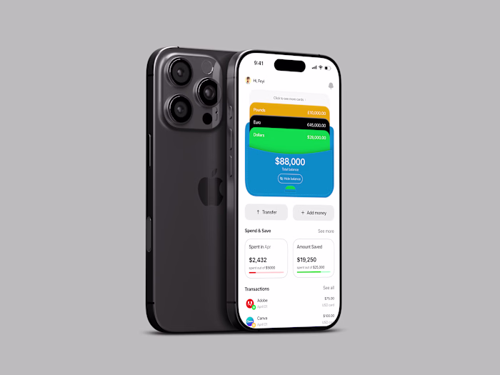 Clean, Simple & User-Friendly Finance App UI/UX Design