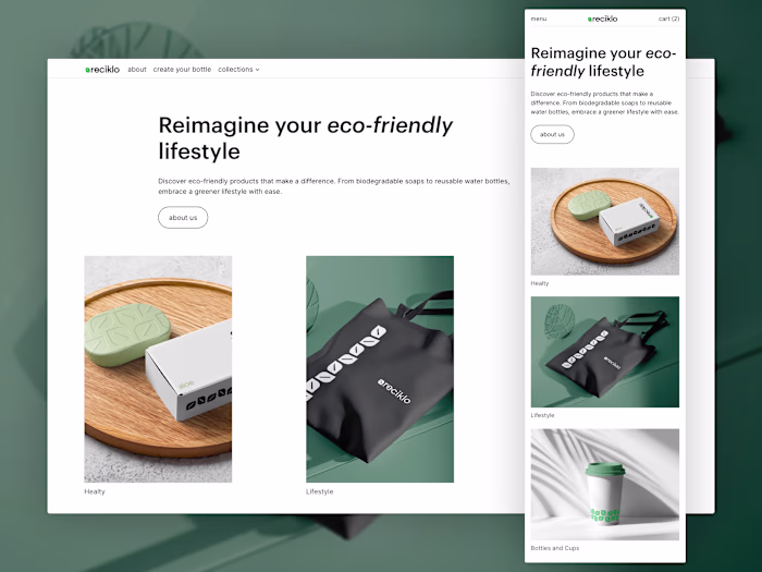 Reciklo - Webflow & Shopify connected with Smootify.io
