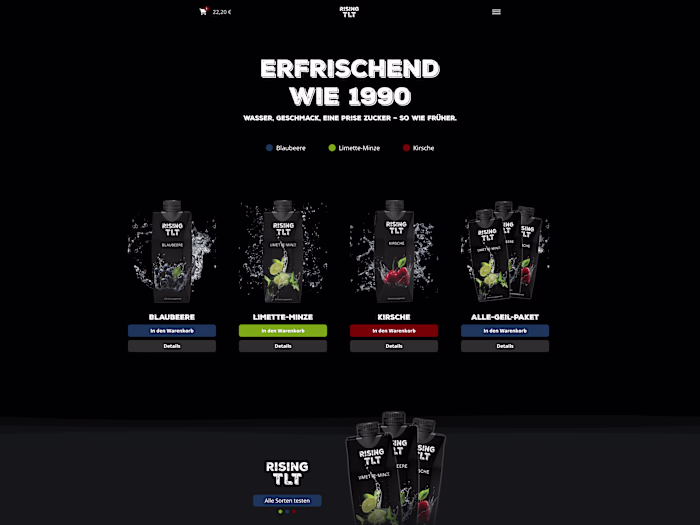 Consumer Brand: E-Commerce Webdesign