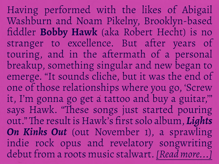 Artist Bio: Bobby Hawk - Lights On Kinks Out (2020)