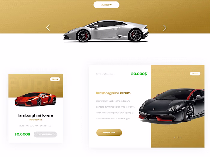 Lamborghini Concept | UI Design