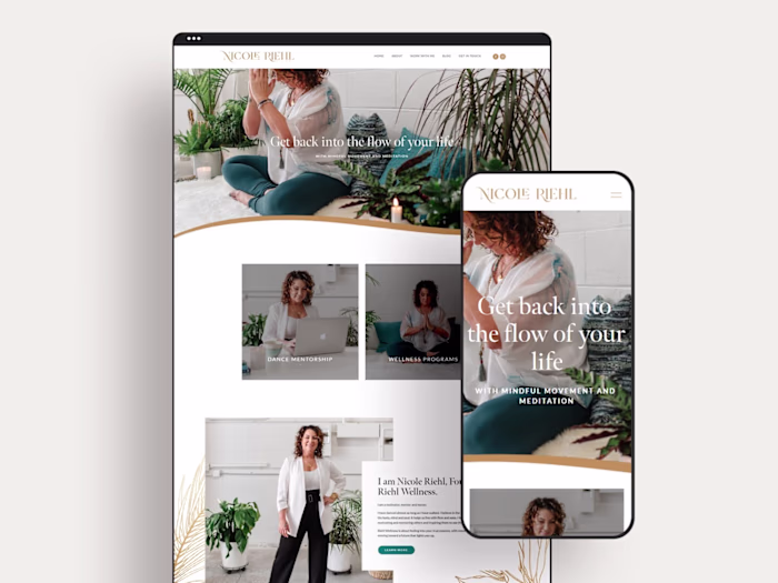 Nicole Riehl Squarespace Website