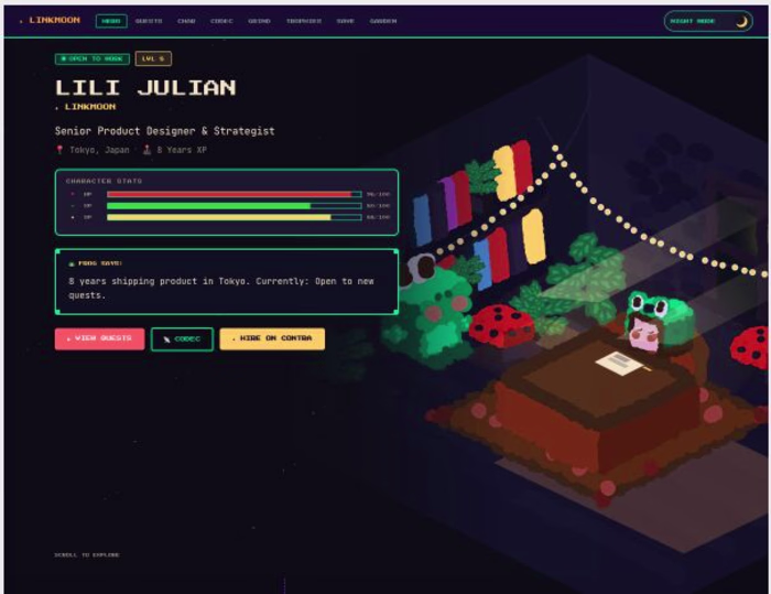 I'm re-designing my portfolio into