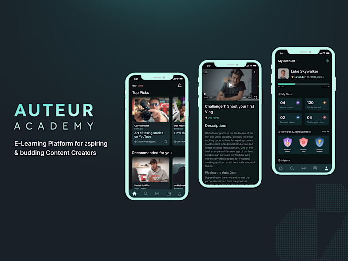 Auteur Academy: A masterclass platform for content creators
