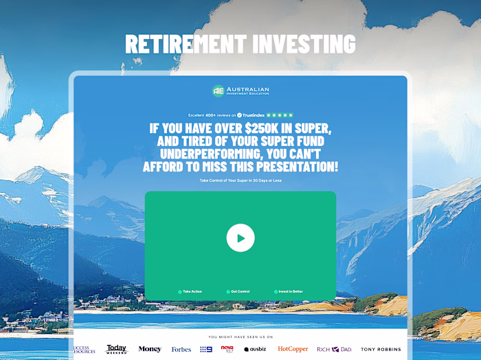 VSL Retirement Landing page