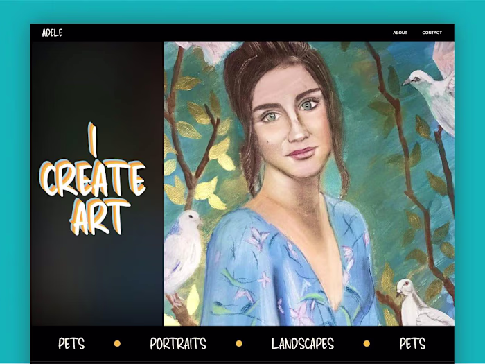 Beautiful Artist Website