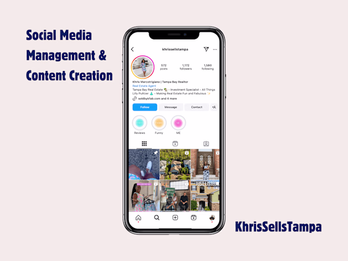 Social Media Manager & Content Creator for local realtor 