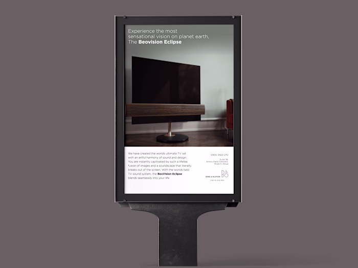 Bang & Olufsen, OOH Ad