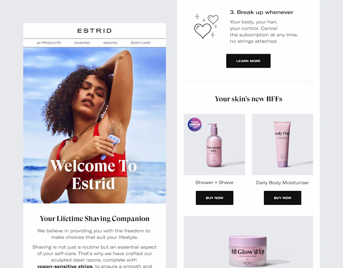 Estrid | Email Redesign