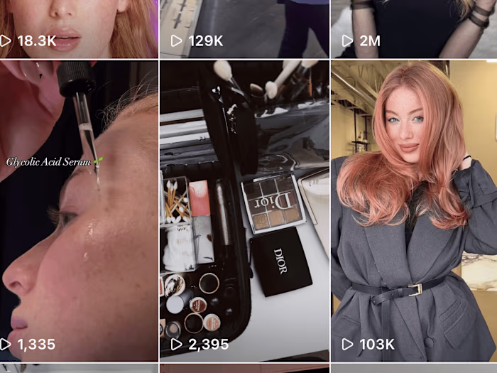 Instagram growth through Reels for a make up artist