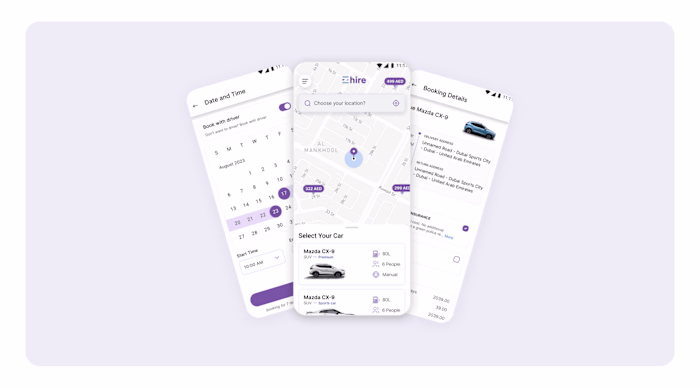 eZhire Car Rental App