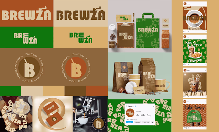 Brand Identity Kit Design for a Coffee Shop
