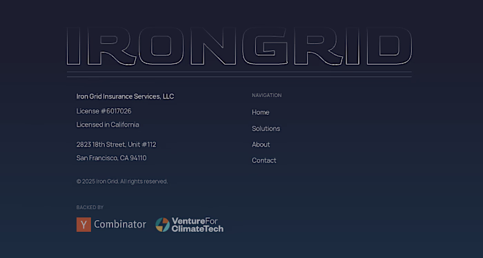 Just finished a concept redesign for Irongrid. AI-powered ha...