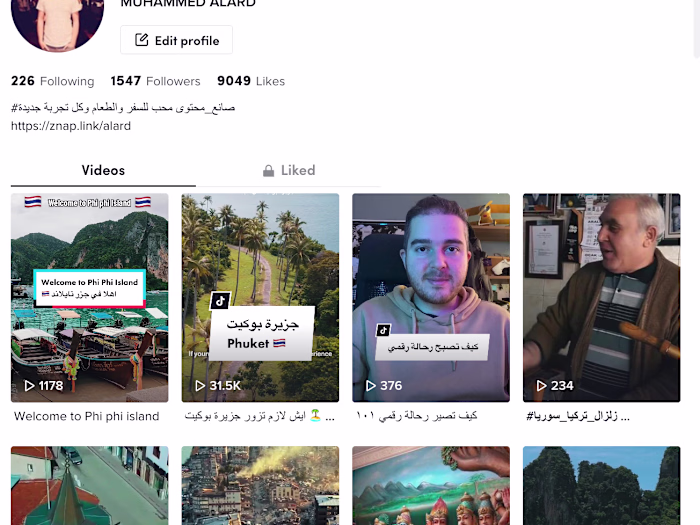 Travel Content on TikTok